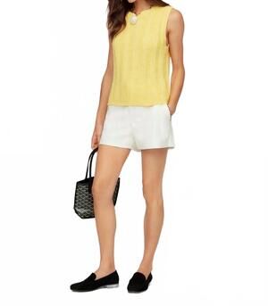 NEW FIFTEEN TWENTY zaydee crochet tank top in banana
